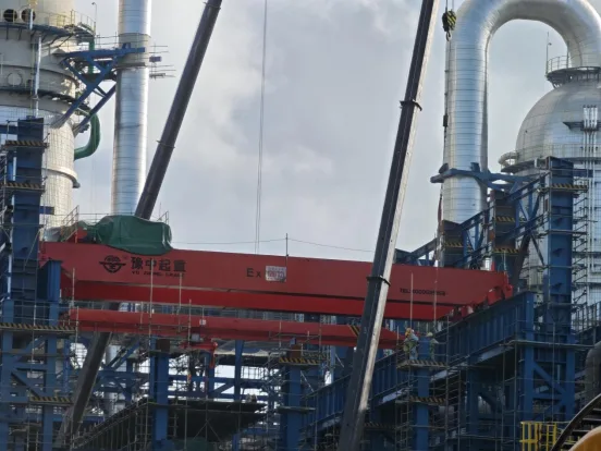 Chemical project crane manufacturing evidence