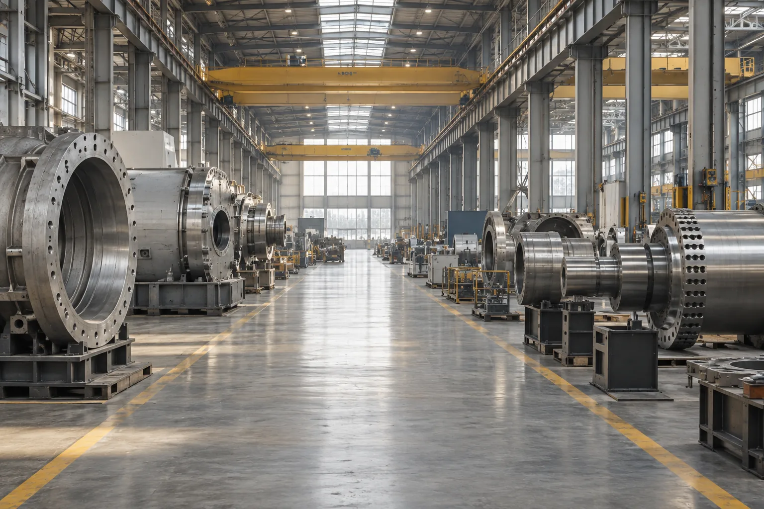AI-generated manufacturing industry illustration